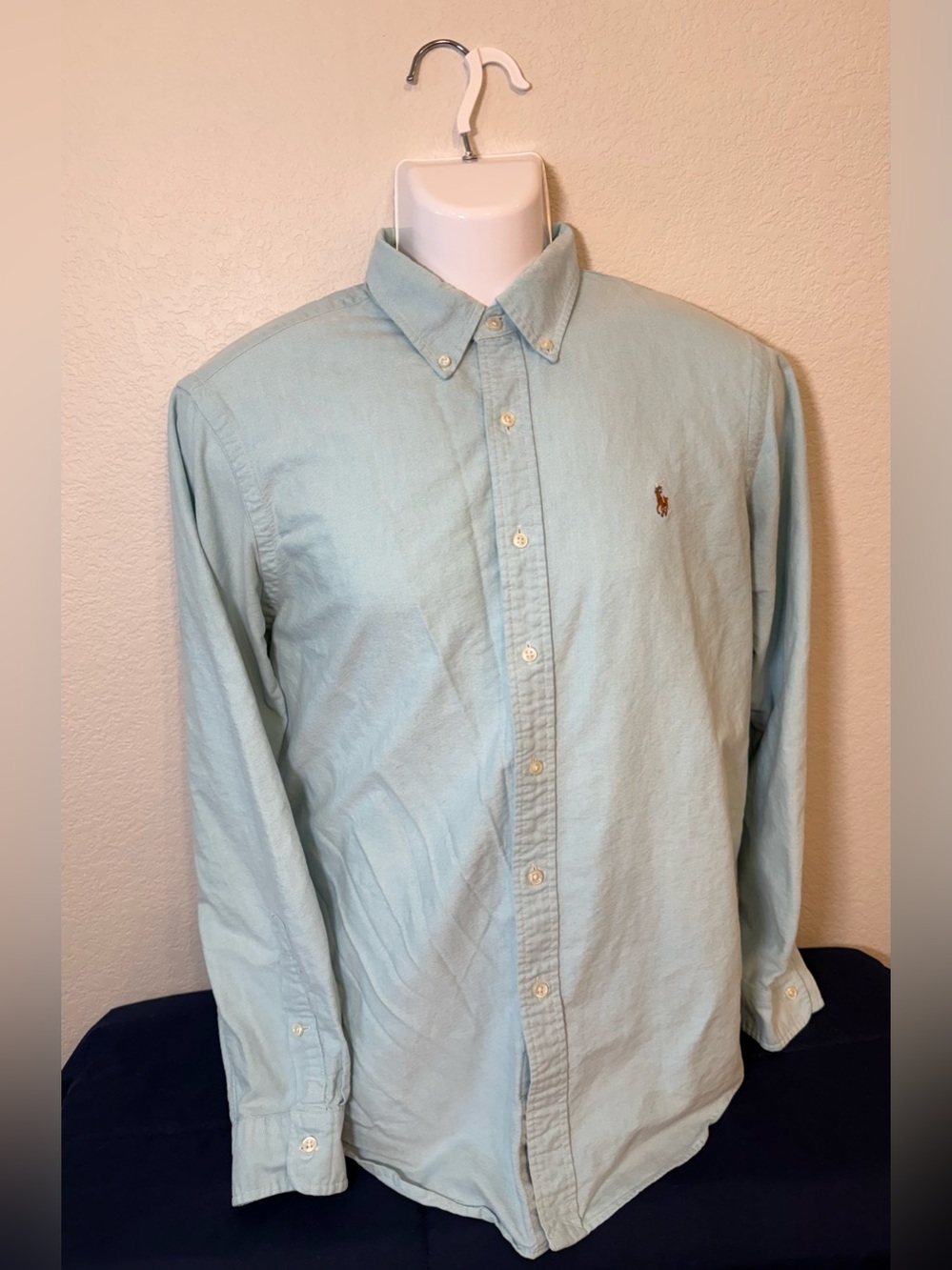 Ralph Lauren Light Blue Button-Down Oxford Shirt with Pony Logo
